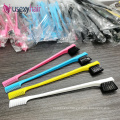 Salon Hairdressing edge brush double control Eyelash Comb Edge Control Hair Comb edges hair brush